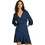 Pepe Jeans Kendall Mini Καθημερινό Φόρεμα Κρουαζέ Μεταξωτό Navy Μπλε PL953610-594