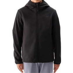 4F Παιδικό Μπουφάν Χειμωνιάτικο Softshell Μαύρο 4FJWSS24TSOFM207-21S