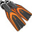 Seac Sub Open Heel Sling Strap Βατραχοπέδιλα Κατάδυσης Orange