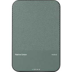 Native Union Wireless Magsafe Power Bank 5000mAh 20W με Θύρα USB-C Power Delivery Green