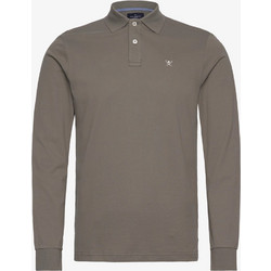 Hackett Ανδρική Μπλούζα Polo Μακρυμάνικη Ανθρακί HM550887-667