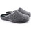 Love4shoes Χειμερινές Ανδρικές Παντόφλες Γκρι 300-0102