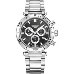 Roamer Toscana Ανδρικό Ρολόι Χρονογράφος με Ασημί Μεταλλικό Μπρασελέ 994837418520