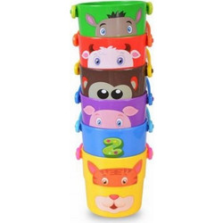 Kaichi Zoo Stack Σετ Κουβαδάκια Μπάνιου 12+ Μηνών 6τμχ