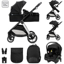 Lorelli Aspen Καρότσι Μωρού 3 σε 1 Black