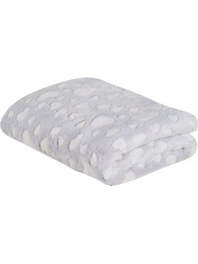 Das Home Relax 4909 Κουβέρτα Αγκαλιάς Βελουτέ 75x100 Γκρι