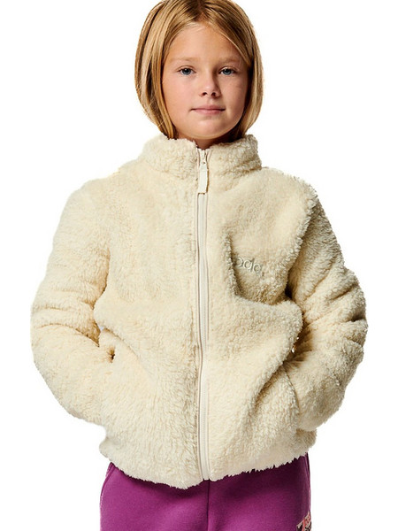 Body Action Παιδική Ζακέτα Fleece με Φερμουάρ Μπεζ 072406-01