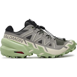 Salomon Speedcross 6 Γυναικεία Αθλητικά Παπούτσια Trail Running Γκρι Πράσινο Mint L47582000