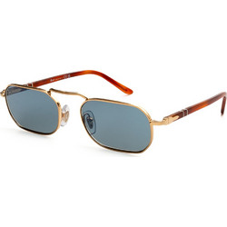 Persol PO1020S 113256 Ανδρικά Γυαλιά Ηλίου Τετράγωνα Μεταλλικά Χρυσά με Μαύρο Φακό