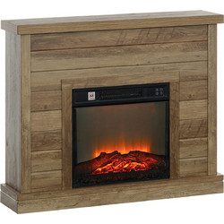 HOMCOM 820-411V90LR Επιδαπέδιο Ηλεκτρικό Τζάκι 1800W Μ96.5xΥ81.7xΒ22cm