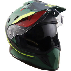 Str Green Yellow Κράνος Μηχανής Motocross