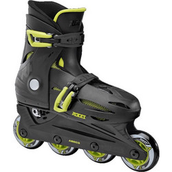 Roces Orlando 4 Inline Αυξομειούμενα Rollers Παιδικά Μαύρα Lime