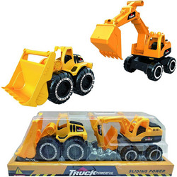 ToyMarkt Free Wheels Μπουλντόζα & Εκσκαφέας 913554