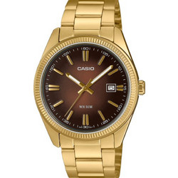 Casio Ανδρικό Ρολόι με Χρυσό Μεταλλικό Μπρασελέ MTP-1302PGC-5AVEF