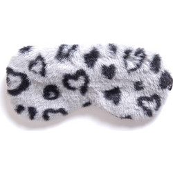 Animal Print Μάσκα Ύπνου Πολυεστερική Γκρι Μαύρη