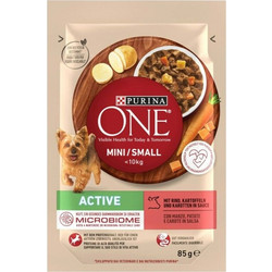Purina One Mini - Small Adult Active with Beef 85gr