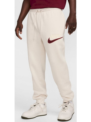 Nike Club Ανδρικό Παντελόνι Φόρμας με Λάστιχο Μπεζ FN3094-104