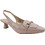 Desiree Γόβες Slingback Λουστρίνι με Λεπτό Χαμηλό Τακούνι Nude ELBA17