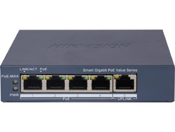 Hikvision DS-3E1505P-EI/M Managed L2 Switch με 4 Θύρες Ethernet 1000Mbps και 1 SFP θύρα