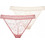 Dorina Anika Γυναικείο Sexy String με Δαντέλα Μπεζ Ροζ FXST0008LA141-2X0357