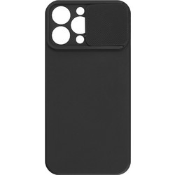 Powertech Camshield Soft Back Cover Black (iPhone 16 Pro Max)