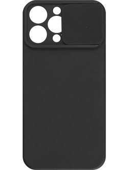 Powertech Camshield Soft Back Cover Black (iPhone 16 Pro Max)
