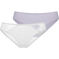 Dorina Amora Γυναικεία Slip με Δαντέλα 2Pack FXBF0053LA130-2X0355
