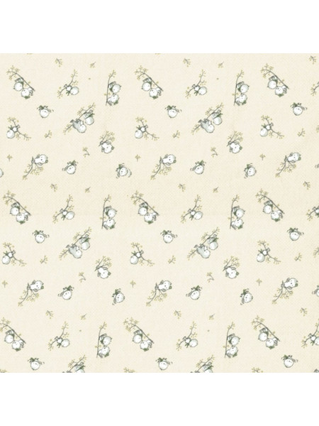 Dimcol Birds 16 Πάνα Αγκαλιάς Φανελένια Μπεζ 80x80cm