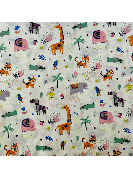 Dimcol Zoo 556 Πάνα Αγκαλιάς Χασέ Πολύχρωμη 80x80cm