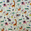 Dimcol Zoo 556 Πάνα Αγκαλιάς Χασέ Πολύχρωμη 80x80cm