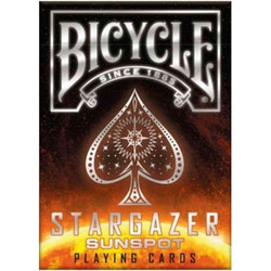 Bicycle Stargazer Sunspot Τράπουλα Πλαστικοποιημένη Πορτοκαλί 1040844