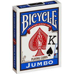 Bicycle Jumbo Τράπουλα Πλαστικοποιημένη Μπλε 1004380