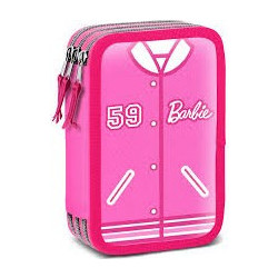 Karactermania Barbie Κασετίνα Γεμάτη με 3 Θήκες Φούξια 069884