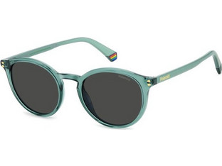 Polaroid Eyewear PLD6233/S 1ED/M9 Ανδρικά Γυαλιά Ηλίου Στρογγυλά Κοκάλινα Μπλε με Μαύρο Φακό