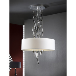 Schuller Domo 49441583 7608 Κρεμαστό Φωτιστικό Οροφής Μονόφωτο Λευκό
