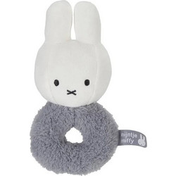 Miffy Fluffy Ραφ Υφασμάτινη Κουδουνίστρα Κρίκος για Νεογέννητα