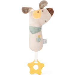 Amek Toys Σκυλάκι Jimmy Υφασμάτινη Κουδουνίστρα Πίεσης για Νεογέννητα