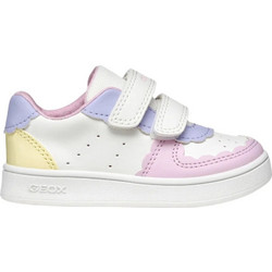 Geox Eclyper Παιδικά Sneakers Λευκά Λιλά Κίτρινα B555MA000BCC1372