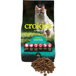 Nutripet Crokies Advanced Hairball Control with Meat & Fish 20kg