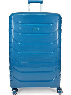 Pegasus TeRock Βαλίτσα Μεγάλη 75x49x30cm με 4 Ρόδες Μπλε