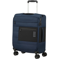 Samsonite Vaycay 145449-1598 Βαλίτσα Καμπίνας 55x40x23cm με 4 Ρόδες Μπλε
