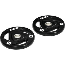 Sportnow Σετ Δίσκοι Ολυμπιακού Τύπου Rubber Cover 2x10kg Φ50mm A91-254V03BK