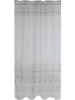 Home ESPRIT Κουρτίνα Παραθύρου με Τρουκς 140x260 Ανοιχτό Γκρι 8424002133931