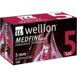Wellion Medfine Plus Βελόνες Ινσουλίνης 32G 5mm 100τμχ