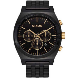 Nixon Ανδρικό Ρολόι Χρονογράφος με Μαύρο Μεταλλικό Μπρασελέ A972-5326-00