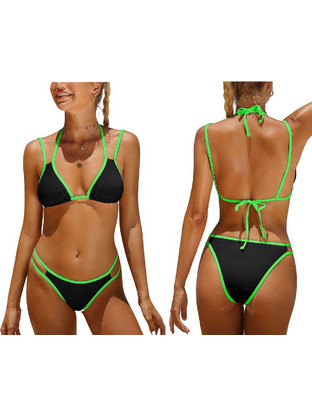SUMMERtiempo Bikini Set Τριγωνάκι Μαύρο 623072