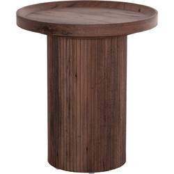 HomeMarkt Margon Βοηθητικό Τραπεζάκι Σαλονιού Ξύλινο Φ45xΥ50.5cm HM18027