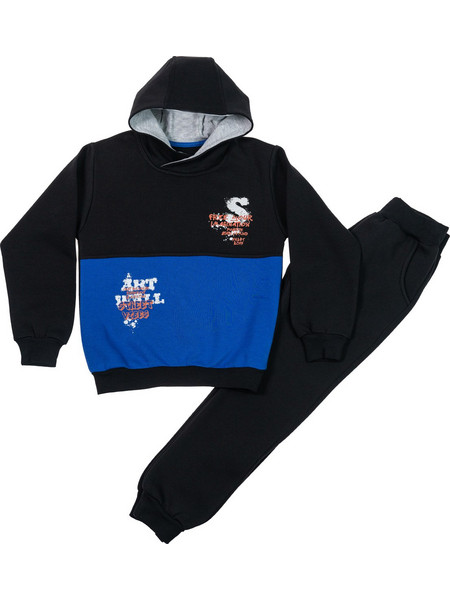 Joom Παιδικό Σετ Φόρμας Royal Blue Μαύρο 52224372