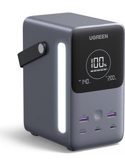Ugreen PB770 Power Bank 48000mAh 300W με 2 Θύρες USB-A & 3 Θύρες USB-C Quick Charge 3.0 & Power Delivery Grey