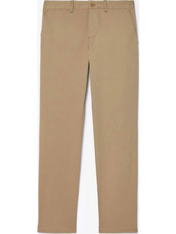 Lacoste Ανδρικό Παντελόνι Chino Ελαστικό Slim Εφαρμογή Μπεζ 3HH3463-C88